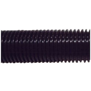 Cleanstar Vacuum Hose 20M Roll Black Flexible Plastic Corrugated 38mm Diameter