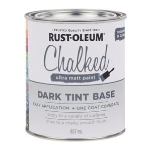 Rust-Oleum 857ml Dark Tint Base Ultra Matt Chalked Paint