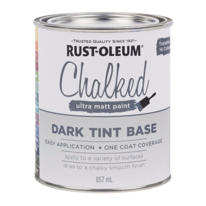 Rust-Oleum 857ml Dark Tint Base Ultra Matt Chalked Paint