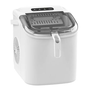 Advwin 12KG Ice Makers Countertop, Portable Ice Maker Machine with Handle, Self-Cleaning Ice Maker for Home Bar- White