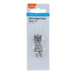 Taskmaster 5mm 316 Stainless Steel Wire Rope Grips - 2 Pack
