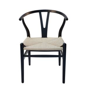 Sk Designer Living | Replica Hans Wegner Wishbone Chair - Black & Natural