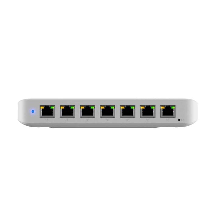 Ubiquiti Ultra 210w, Compact 8-port Layer 2 Gbe Poe Switch Versatile Mounting Option,7 Gbe Poe+ Output& 1 Gbe Port