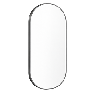 Barelli 1200 x 600mm Signature High Specification Ravello Pill Shaped Gun Metal Grey Framed Mirror