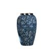SOGA 30x19cm Floral Ceramic Vase – Blue