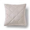 Dreamaker Haven Velvet Quilted Cushion Stone 50x50cm