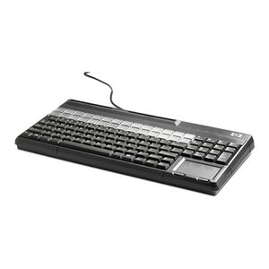Hp Usb Pos With Magnetic Stripe Reader Keyboard Black [fk218aa]