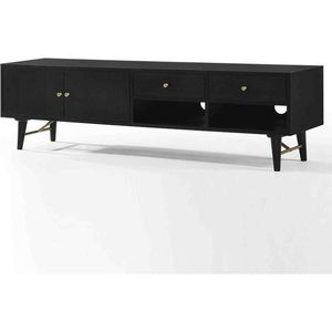 Modern Furniture RANIA Entertainment TV Unit 170cm - Black Ash