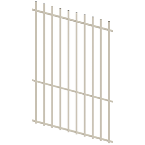 ProtectorAl 350 - 1200 x 1800mm Surfmist Raked Up to 15º Batten Pool Fence Panel