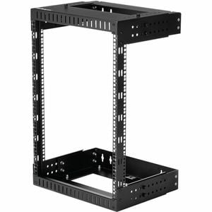 StarTech.com 2-Post 15U Heavy-Duty Wall Mount Network Rack, 19" Open Frame Server Rack with Adjustable Depth