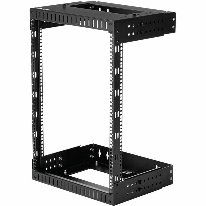 StarTech.com 2-Post 15U Heavy-Duty Wall Mount Network Rack, 19" Open Frame Server Rack with Adjustable Depth