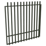 ProtectorAl 1201-1500W x 1500H Woodland Grey Aluminium Batten Garden Gate