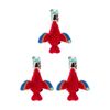3x Paws And Claws Plush Honking Birds Pet Dog Chew/Cuddle Squeaker Toy Assorted
