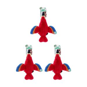3x Paws And Claws Plush Honking Birds Pet Dog Chew/Cuddle Squeaker Toy Assorted