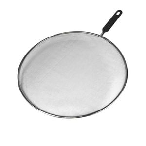Avanti Stainless Steel Splatter Screen with Black Plastic Handle 33cm