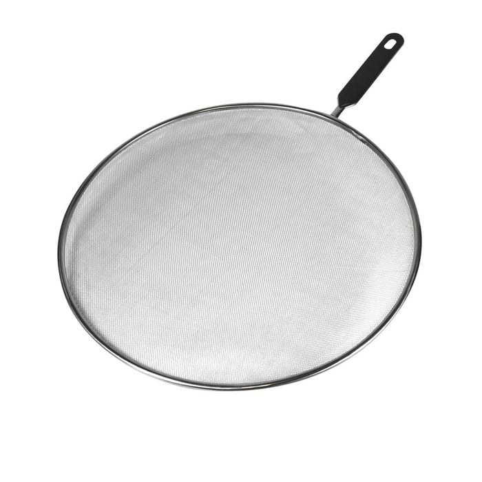 Avanti Stainless Steel Splatter Screen with Black Plastic Handle 33cm