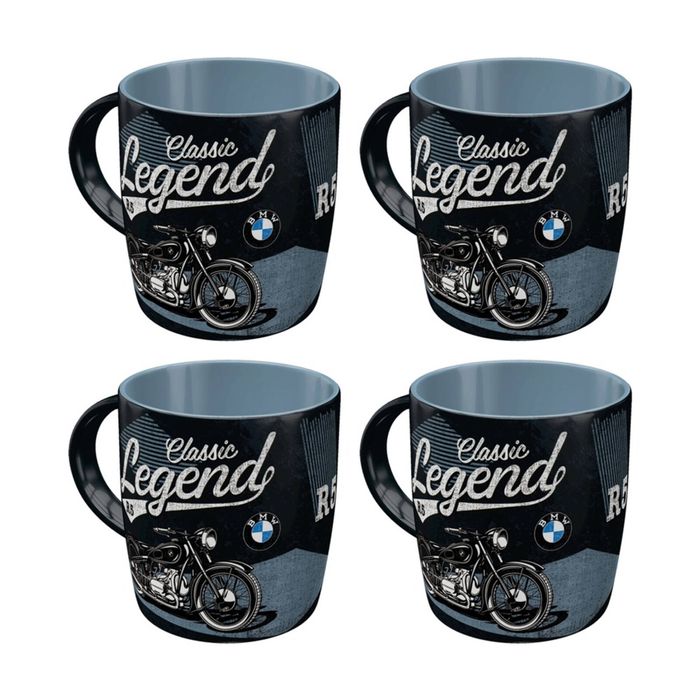 4x Nostalgic-art Ceramic Coffee Mug Bmw Classic Legend Retro Design 330ml
