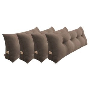 SOGA 4x 120cm Coffee Wedge Pillows