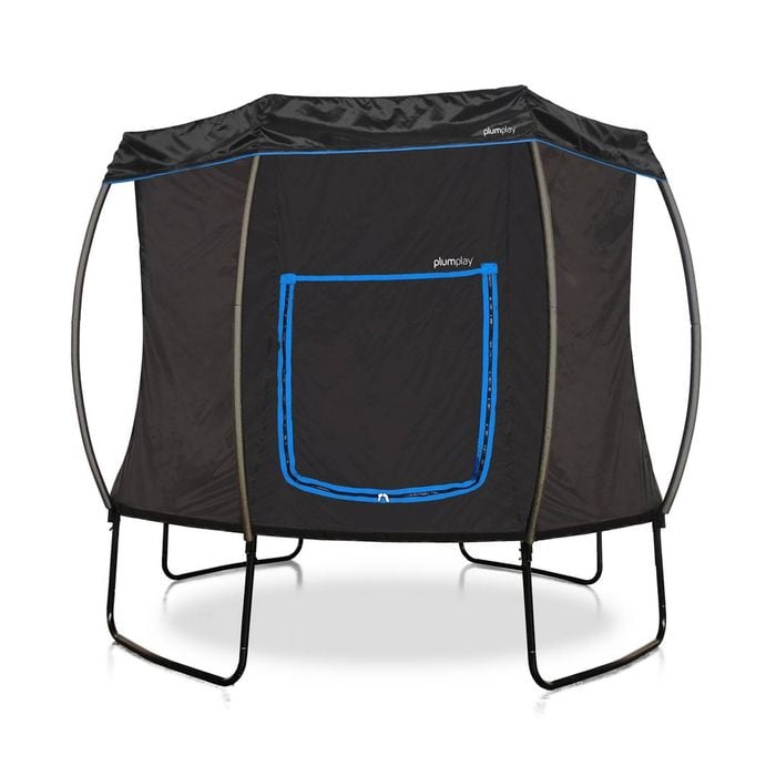 Plum Play Outdoor 8ft Deluxe Kids Trampoline with UV-protected Tent/PVC Sunshade