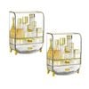 SOGA 2X 3 Tier Transparent Multifunctional Countertop Organizer