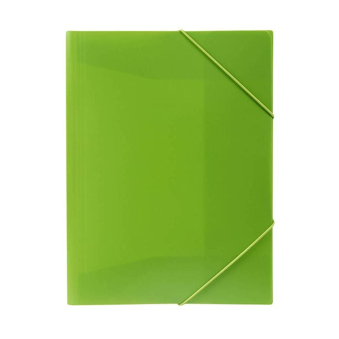 Marbig Soft Touch Brights Document Wallet (A4) (Lime)