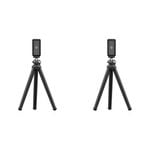 2PK FireFly FFT-F1C Flexible Camera Tripod w/ Phone Holder - Black