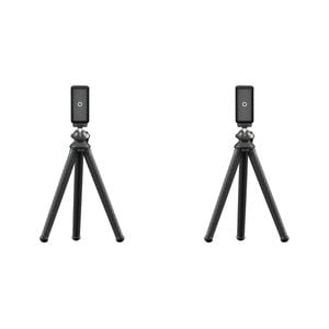 2PK FireFly FFT-F1C Flexible Camera Tripod w/ Phone Holder - Black