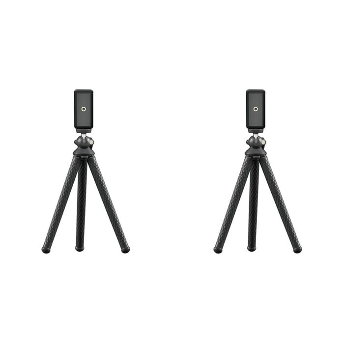 2PK FireFly FFT-F1C Flexible Camera Tripod w/ Phone Holder - Black