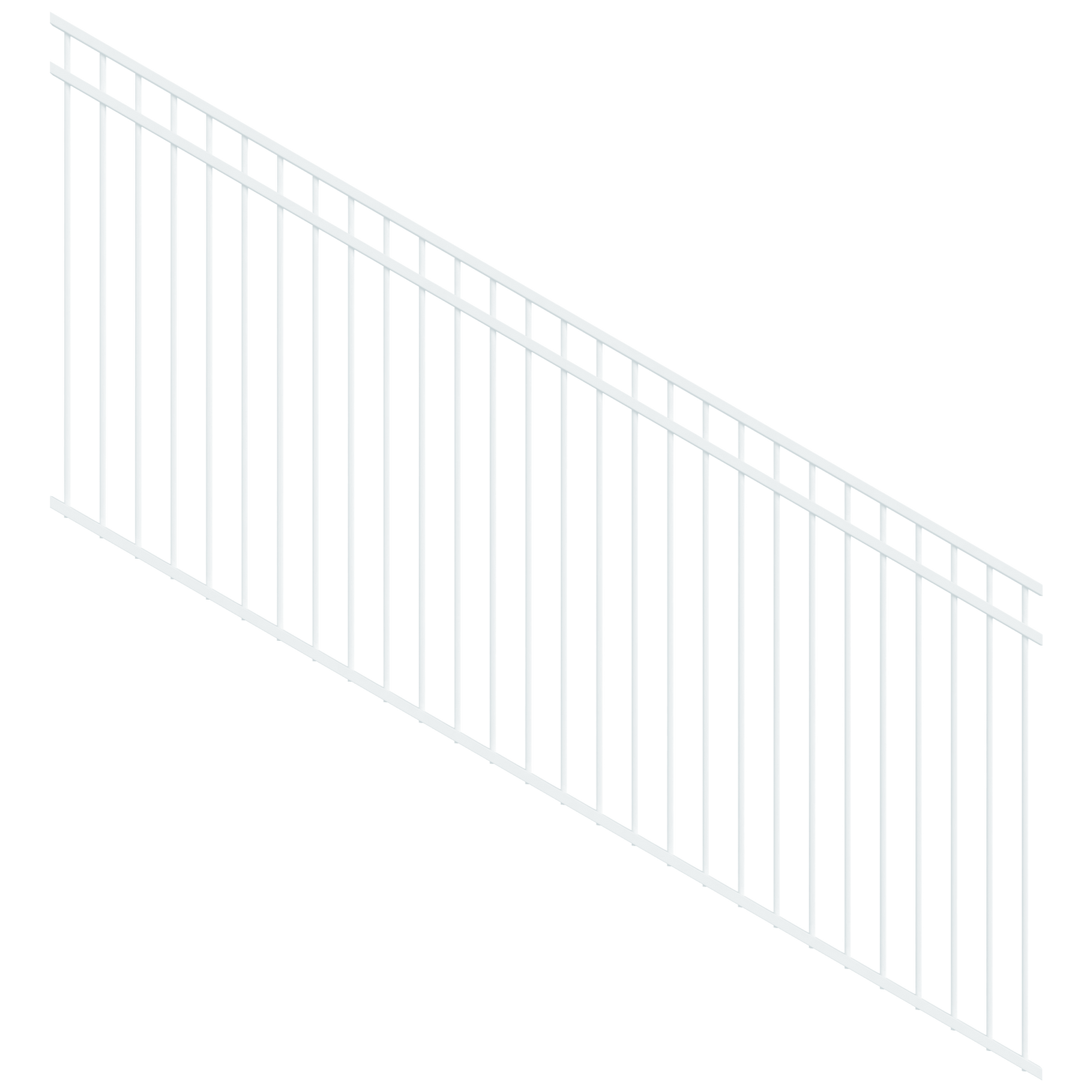 ProtectorAl 1201 - 2400 x 1200mm Pearl White Raked 16-30º DTR All Up Pool Fence Panel product image
