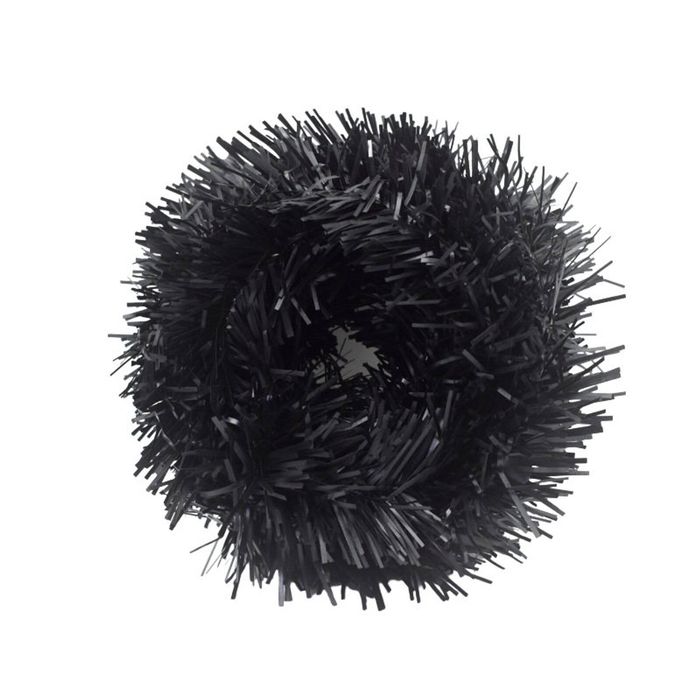 Catzon 2.3M Artificial Christmas Wreath Garland Decoration-Black