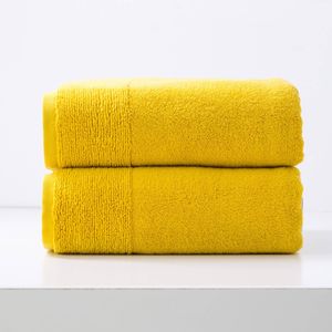2pc Renee Taylor Aireys Bath Sheet/Towel 160cm Zero Twist Cotton 650 GSM Spice