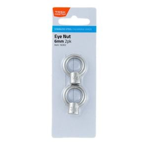 Taskmaster 6mm 316 Stainless Steel Eye Nut - 2 Pack
