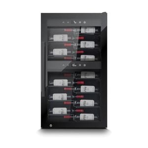 Caso 51 Bottle Presentation Style Lockable wine Fridge With Uv Glass Silver