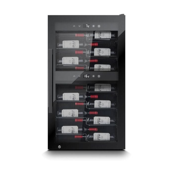 Caso 51 Bottle Presentation Style Lockable wine Fridge With Uv Glass Silver