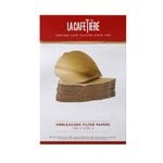 100pc La Cafetiere 19cm Unbleached Coffee Filter Papers Brown - Size 4