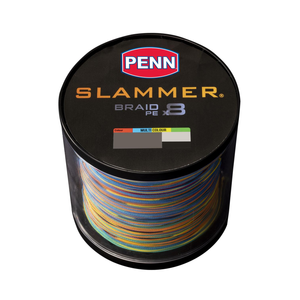 Penn 2022 Slammer 400m Multi Colour Braid Fishing Line 120lb