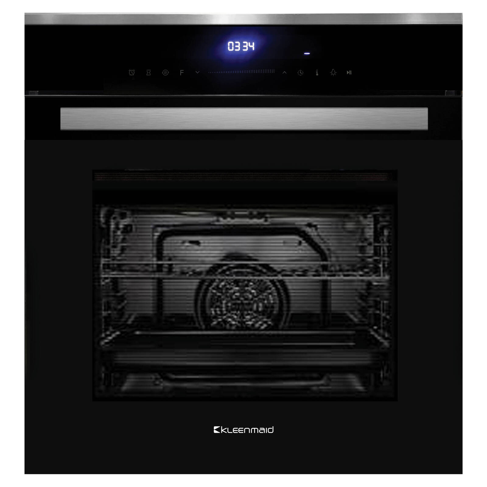 Kleenmaid 60cm 82L 16 Function Black And Stainless Steel Oven product image