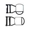 2x Blind Spot Mirror Car Side Mirrors Rear View Towing Clip-on Adjustable Extension 2pcs