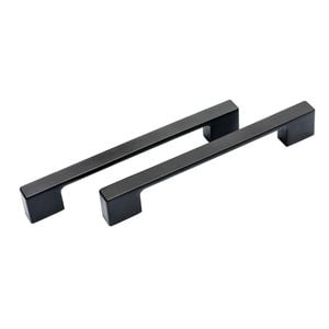 Lane 160mm Black D Bridge Handle - 2 Pack