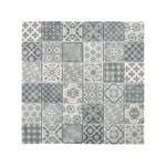 Decor8 297 x 297mm Grey Glass Victorian Print Mosaic Tile