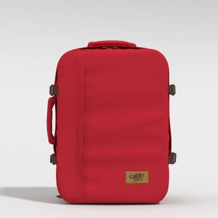 Cabinzero Classic 44l Lightweight 0.7kg Carry On Backpack - London Red