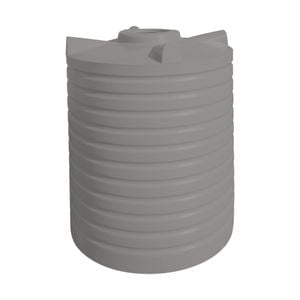 Clark Tanks 2600L Round Poly Water Tank - Light Grey