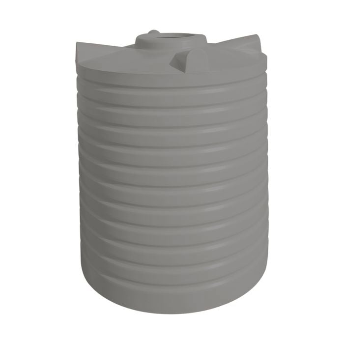 Clark Tanks 2600L Round Poly Water Tank - Light Grey