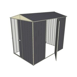 Build-a-Shed 1.5 x 2.3 x 2.3m Single Hinged Side Door Gable Shed - Grey
