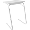 TABLE BUDDY 52.50x40x73cm Adjustable Folding Table - White