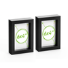 Nicola Spring Box Picture Glass Photo Frame, Standing & Hanging - For 4x6" (10x15cm) Photos - Pack Of 2