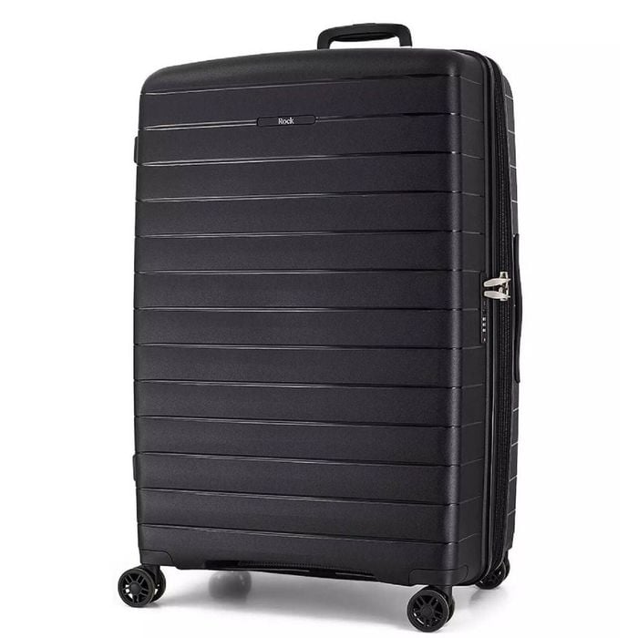 Rock Palma Large Lightweight Hardsided Suitcase - Black