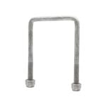 Sunrise U-Bolts with Nyloc Nut 1/2" Galvanised - 100mm Square, 145mm - UB100S145G