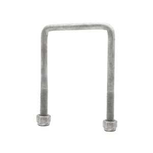 Sunrise U-bolts With Nyloc Nut 1/2" Galvanised - 100mm Square, 145mm - Ub100s145g