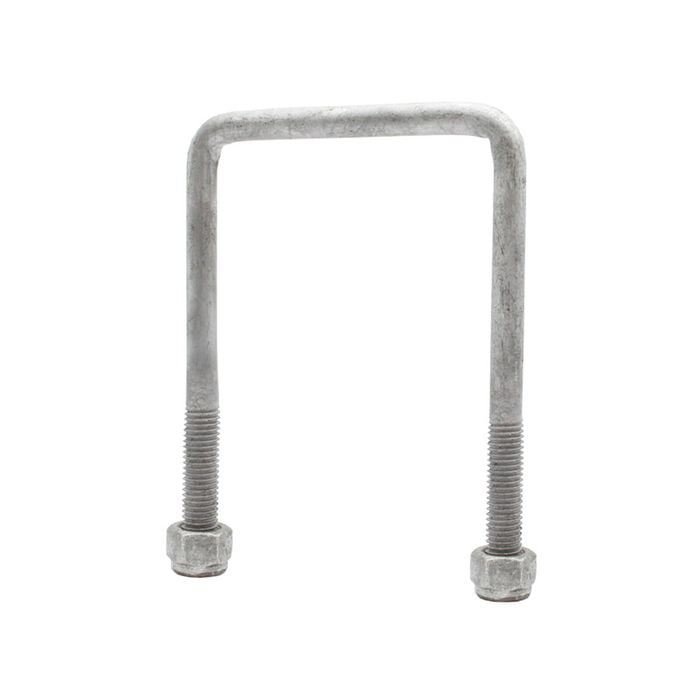 Sunrise U-Bolts with Nyloc Nut 1/2" Galvanised - 100mm Square, 145mm - UB100S145G
